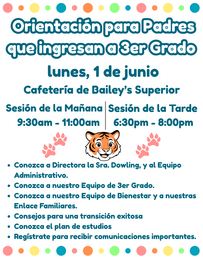 rising 3rd grade flyer