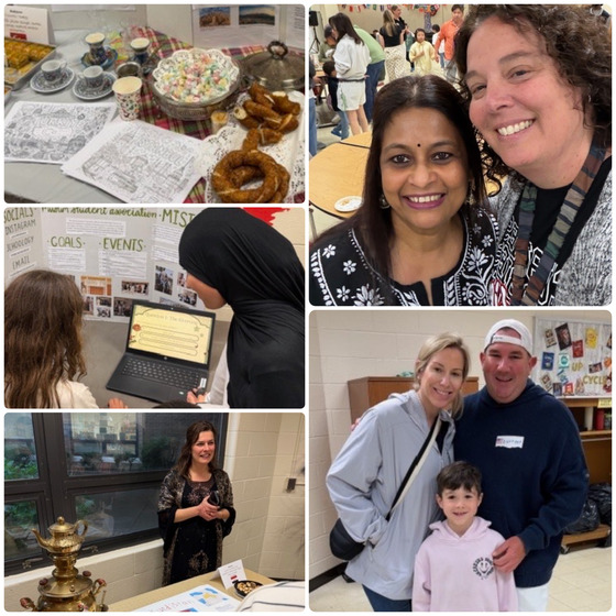 A five-photo collage of attendees and activities at the This is Us Night.