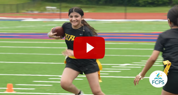 FCPS Girls Flag Football youtube picture 
