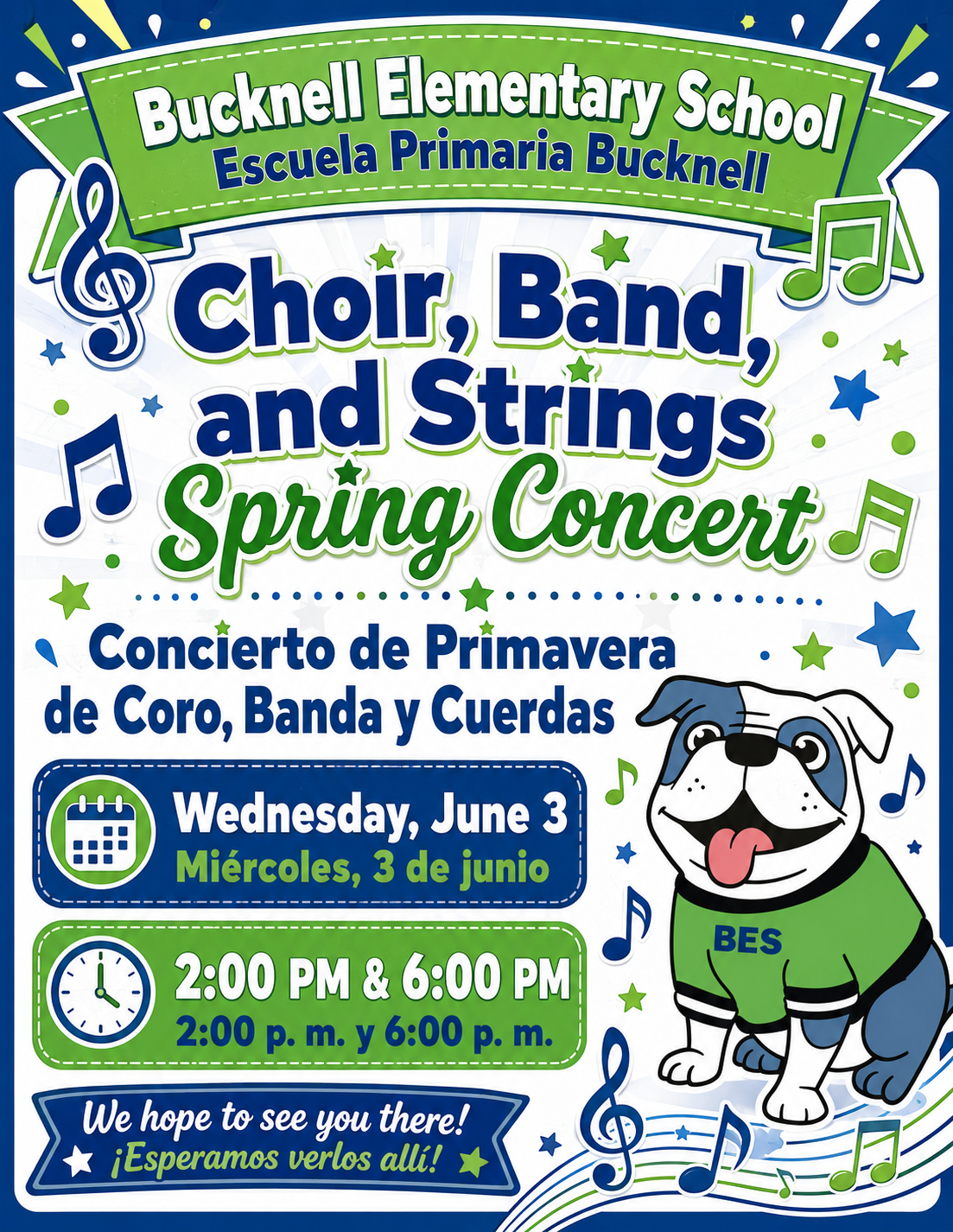 Spring Concert flyer