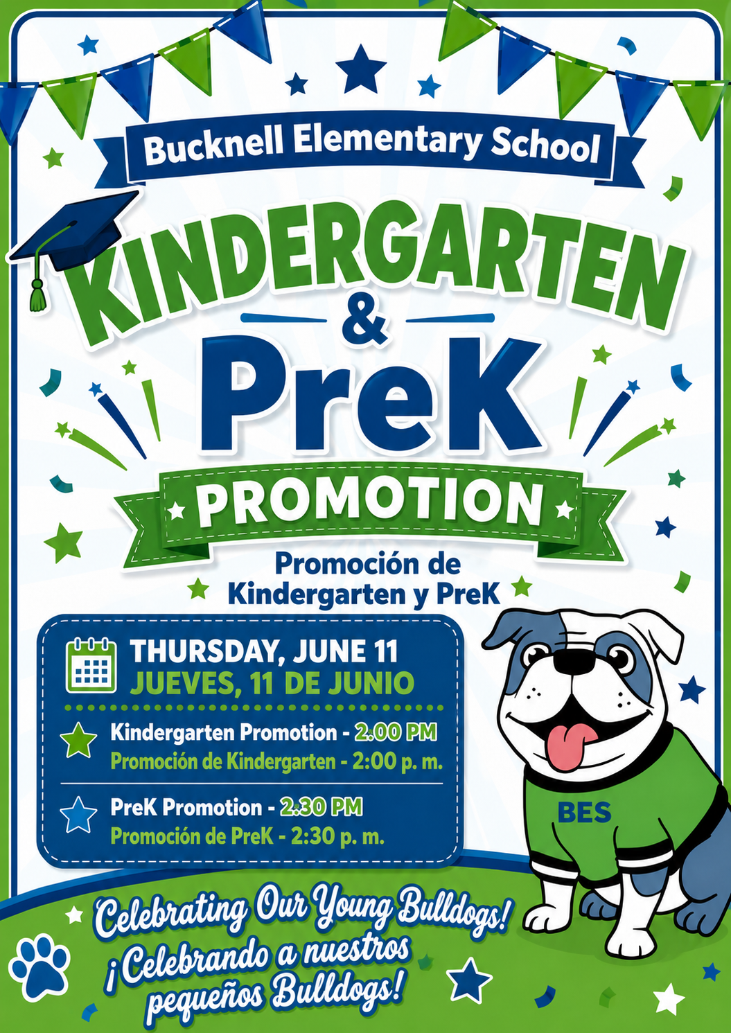 Kindergarten and PreK promotion flyer
