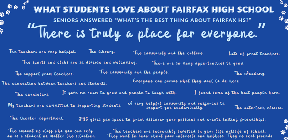 Blue banner with white text