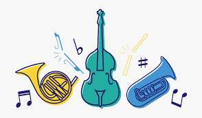 band and strings instruments clip art
