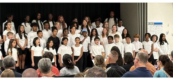 The Lane 5th and 6th grade choruses