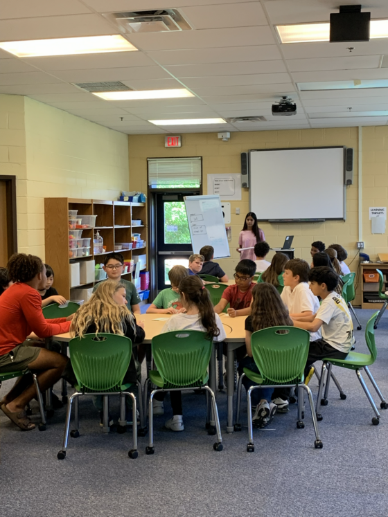 Small group discussions with high school student leaders on what middle and high school are really like.