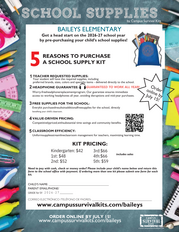 School Supply Flyer