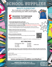 School Supply List