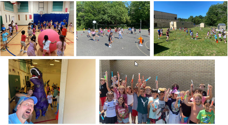 Students and staff having fun during Field Day
