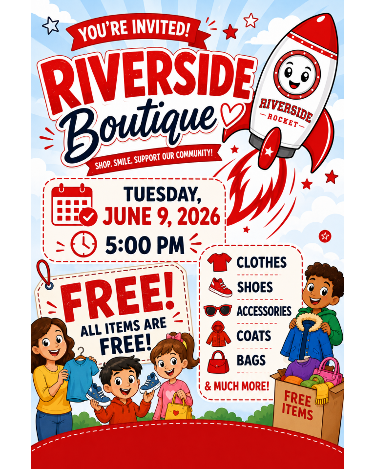 Riverside boutique flyer