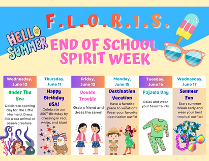 End of Year Spirit Week