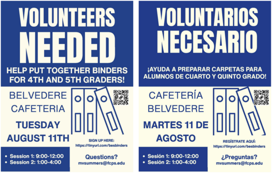 AViID Binder Assembly Volunteers Needed Flyer