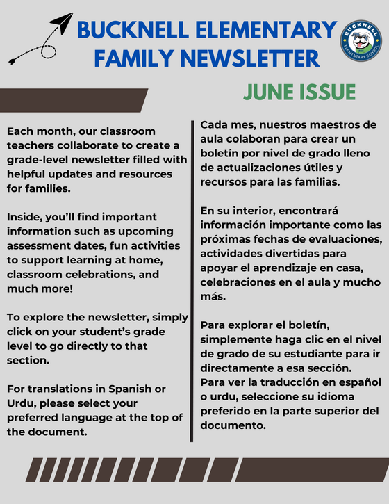 June monthly newsletter