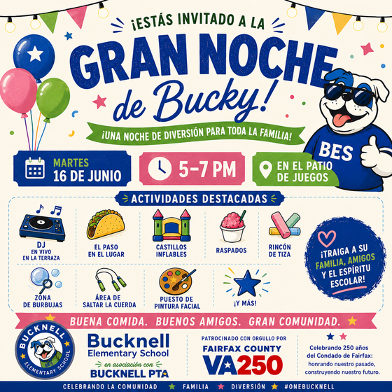 Bucky's Big Night Out Flyer