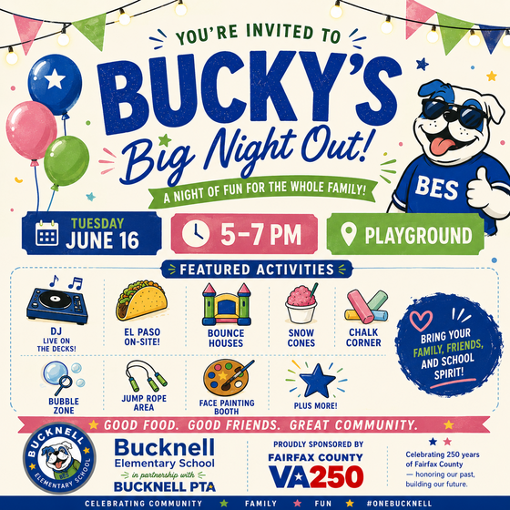 Bucky's Big Night Out Flyer