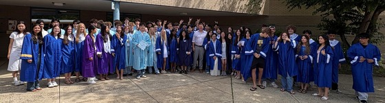 Former foxes returned for the annual grad walk before graduating high school.