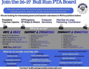 PTA Board Positions roles defined and school logo