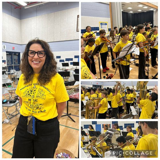 picture of Band director and student concert