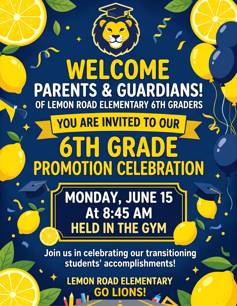 Grade 6 Promotion Invitation
