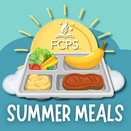 FCPS Summer Meals sun and lunch tray
