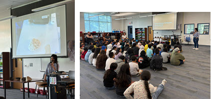 4th Grade had a guest speaker, Ms. Sam Scher