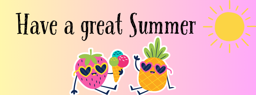 Have a great summer calendar banner
