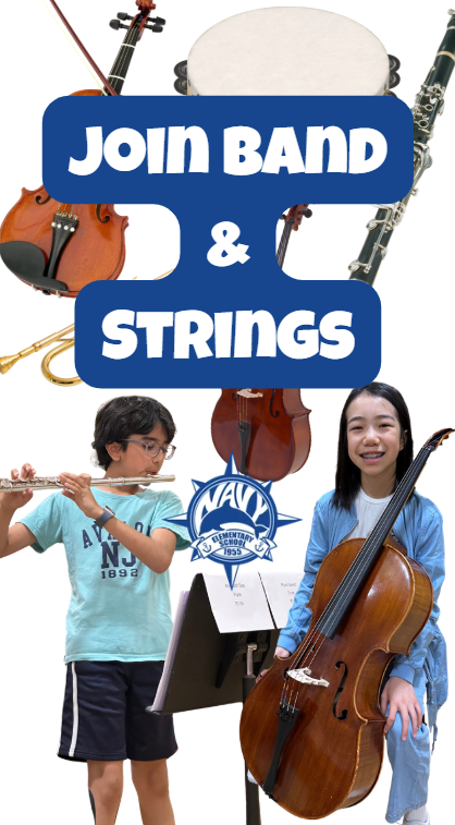 Join band and strings with two students playing instruments