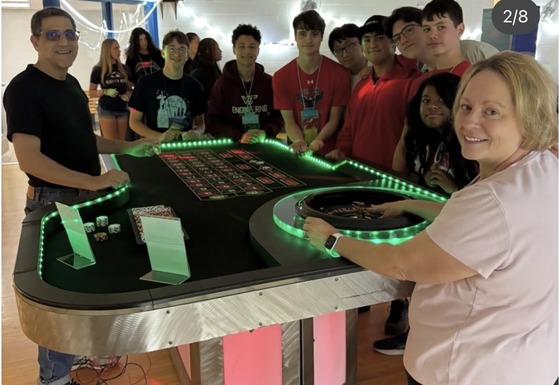 Students at a party