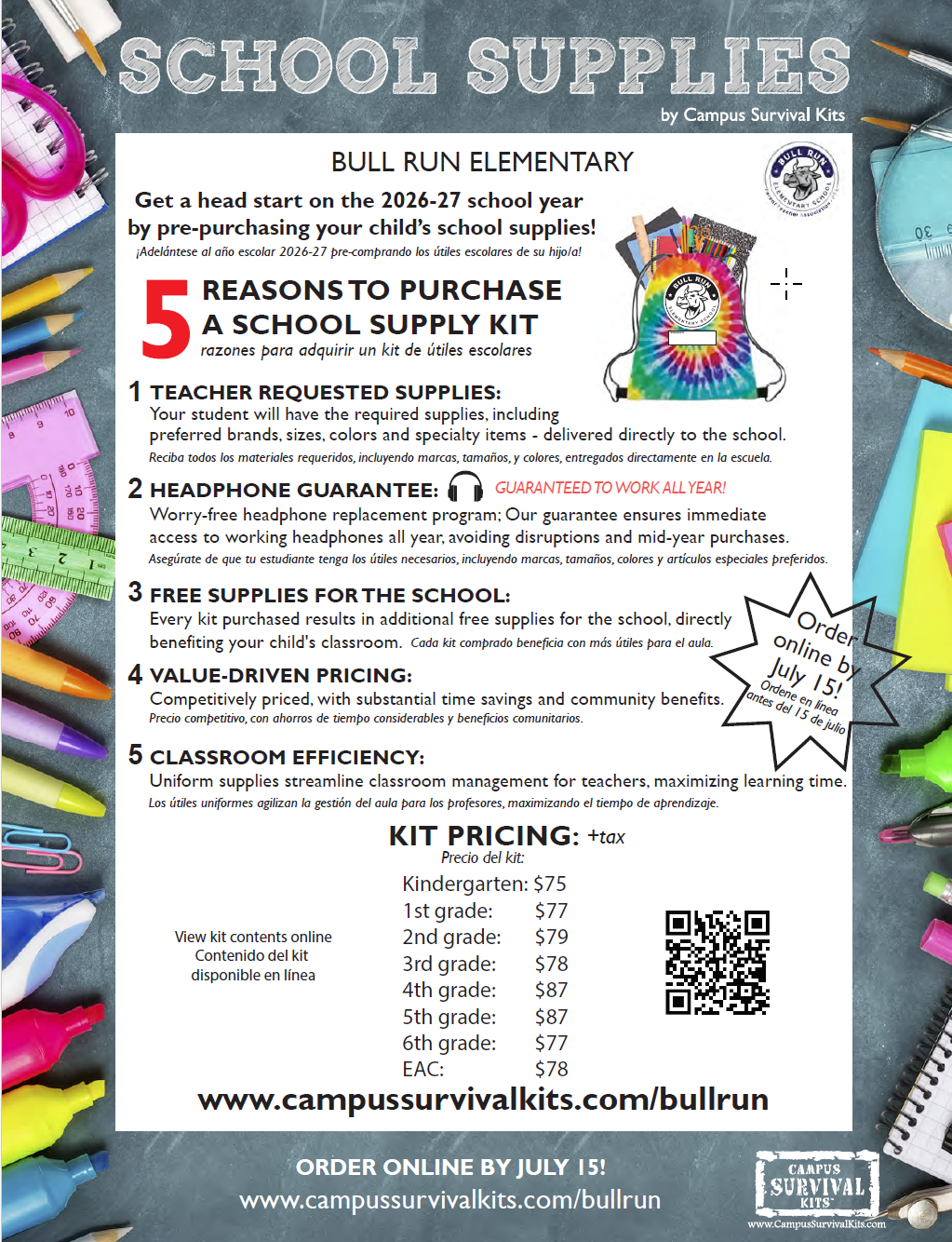 list of supplies