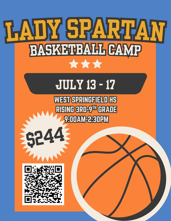 lady spartan basketball camp QR code