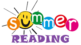 The words Summer Reading with a Smiley Face