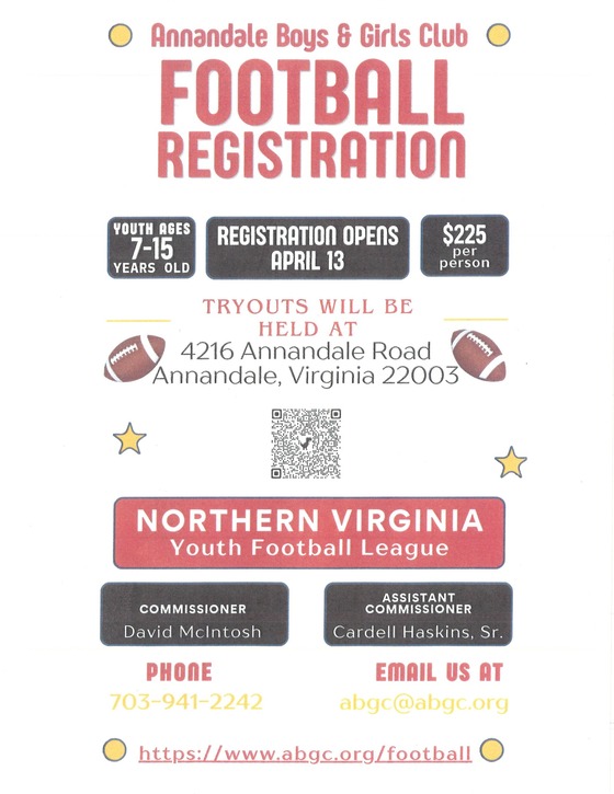 Annandale Boys & Girls Club Football Registration