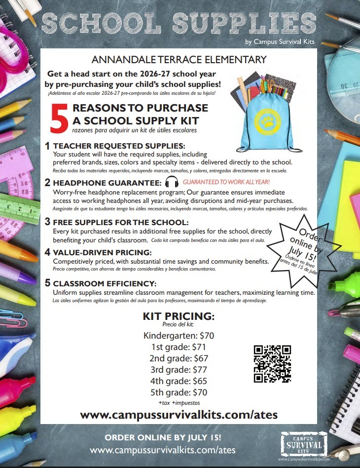 Order Online School Supplies for the 2026-27 School Year. 