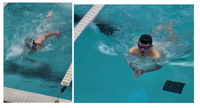 Student swimming