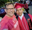 selfie of shawn with graduate