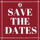 A red block with black text that says "Save the Dates". The Forestville logo above the text