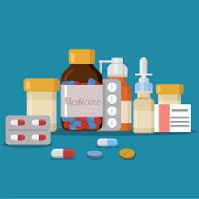 a drawing of different types of medication