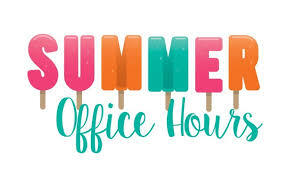 text: summer office hours