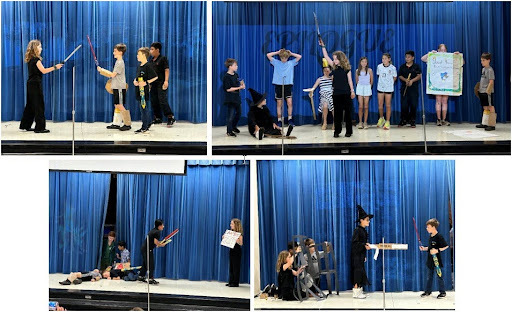 Performers from the Fifth Grade Play.
