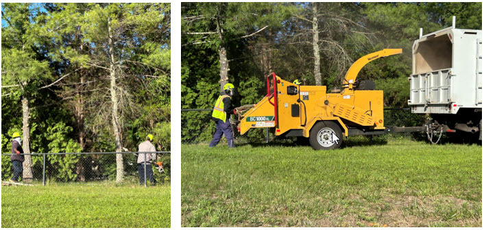 FCPS Facilities crew for cleaning up our school grounds