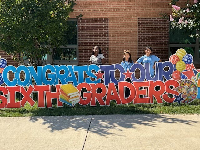 Congratulations to sixth grade