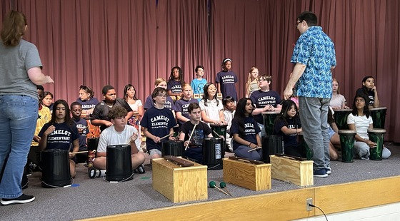 percussionists playing