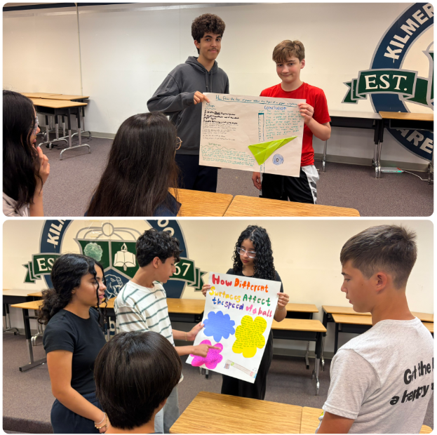 Ms. Blake’s 8th grade science classes designed their own experiments