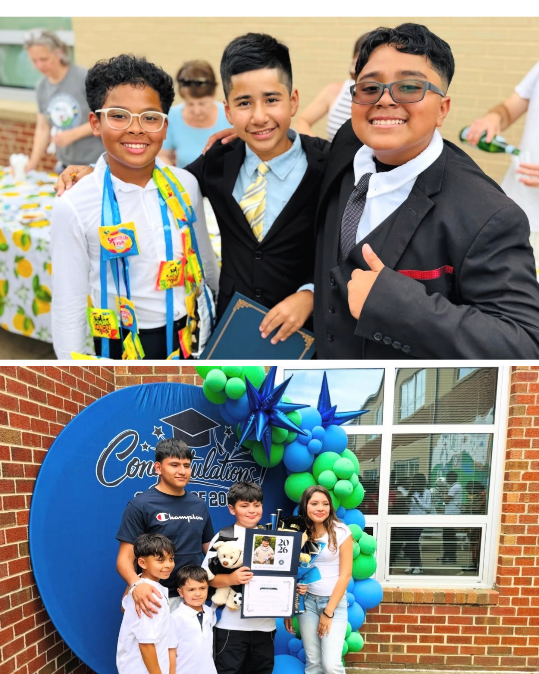 6th grade students at their promotion ceremony