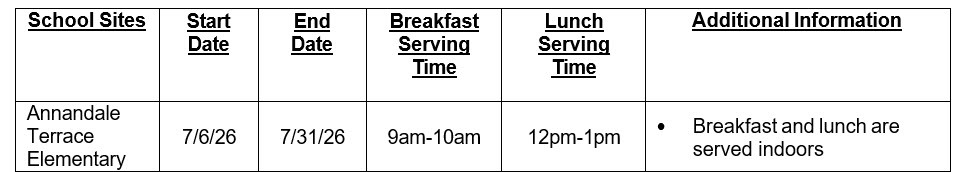 ATES Schedule