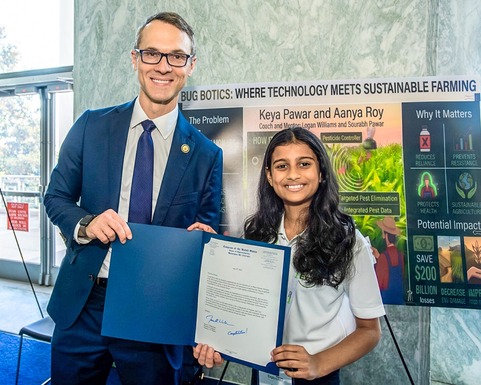 Keya Pawar with James Walkinshaw