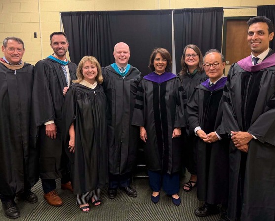 Tom Dannan, other School Board Members, and Representatives at FCPS Graduation