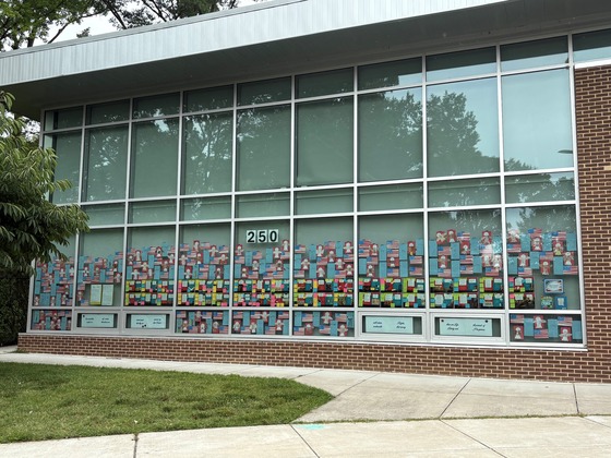 Please stop by and check out the amazing patriotic window display for America's 250th anniversary that the students created with Mrs. Tucker! 