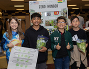 students sharing their Zero Hunger project