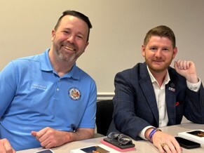 School Board Members Mateo Dunne and Kyle McDaniel