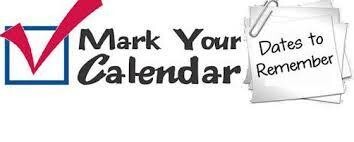 Mark your calendar